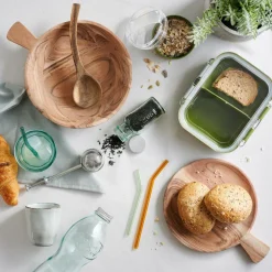 ACACIA CHIC Assiette Avec Manche Naturel