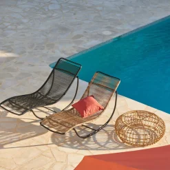 ACAPULCO Chaise Longue Basculante Noir