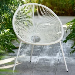 ACAPULCO Chaise Lounge Blanc