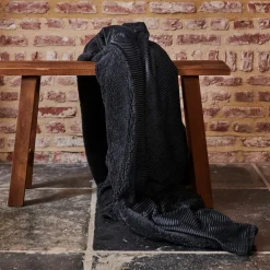 AGNES Plaid Blanc Cassé