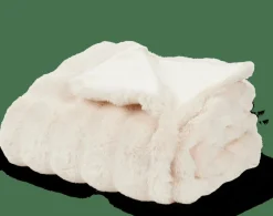 ALVA Plaid Blanc Cassé