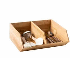 BAMBOO Armoire à Tiroirs 2 Tiroirs Naturel