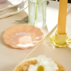 DAHLIA Assiette Blanc