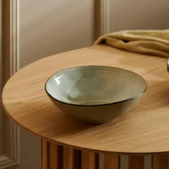 EARTH LAGOON Assiette Creuse Vert Clair