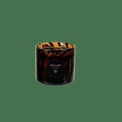 ESCAPE BLACK OUDH Bougie Parfumée Dans Un Verre Noir, Brun, Multicolore