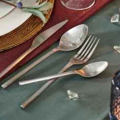 ETNA SATIN Couverts 16 Pièces Argent