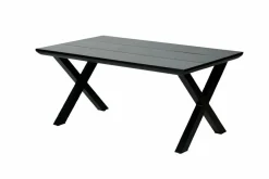FORMAX Table De Jardin Avec Pieds X Noir