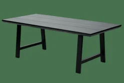 FORMAX Table De Jardin Avec Pieds X Noir