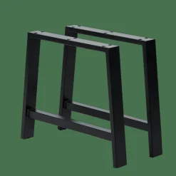 FORMAX Table De Jardin Avec Pieds A Natural/noir