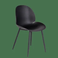 FREYA Chaise De Salle à Manger Noir