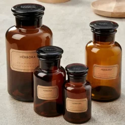 HERBORA Pot à Provisions 25 CL Brun