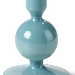 ISA Bougeoir Opale Bleue Bleu