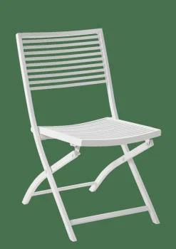 JESSE Chaise Pliante Blanc, Beige