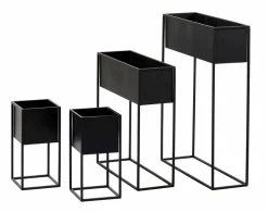 LARGO Pot De Fleurs Noir