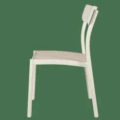 MAVAS Chaise Empilable Blanc