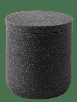 MOON Boîte à Coton Avec Couvercle Gris Foncé