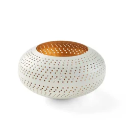 PERFORATO Support Bougie Chauffe-plat Brun