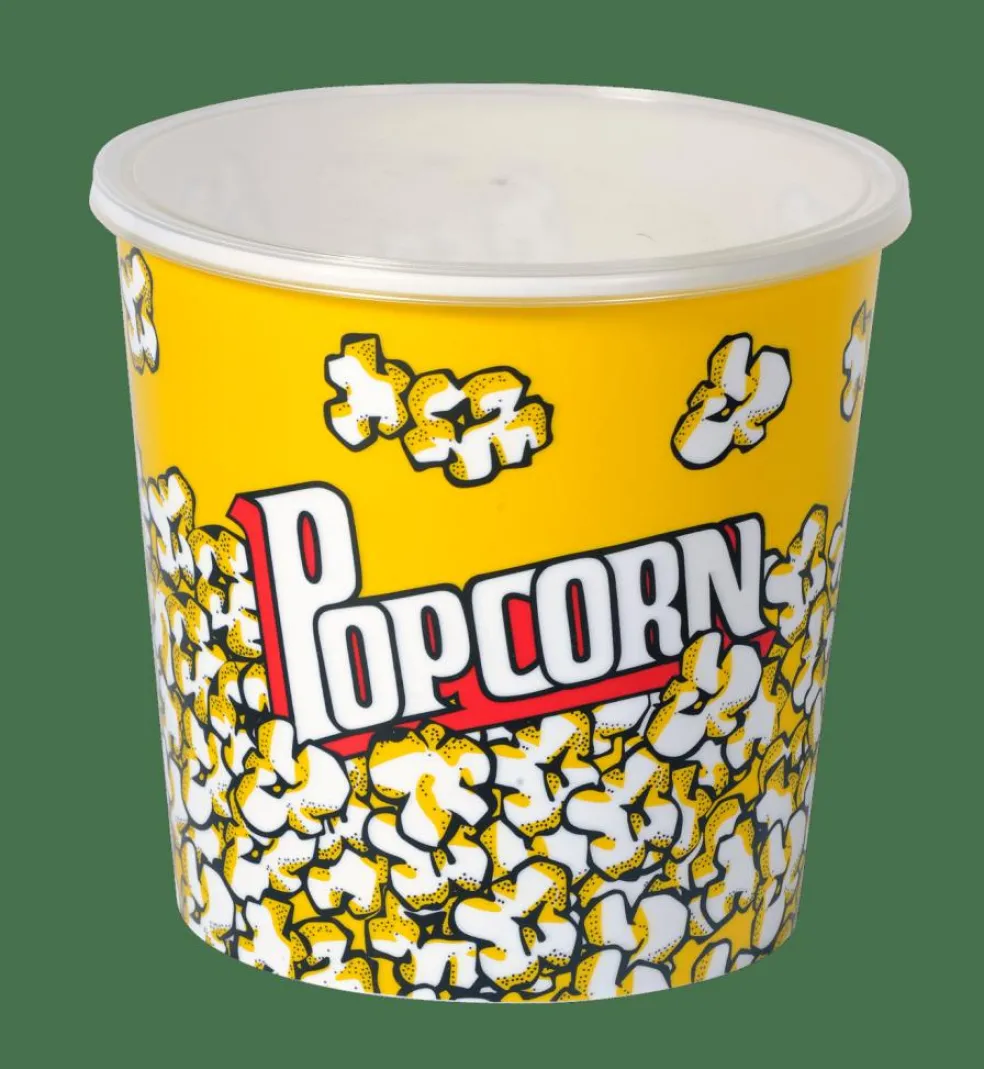 POPCORN Seau à Pop-corn Avec Couvercle Multicolore