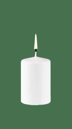 PURE Bougie Cylindrique Blanc