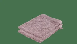 RECYCLE Gants De Toilette Set De 2 Mauve