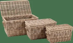 SAVANNAH Coffre De Rangement Gris