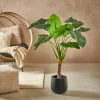 TARO Plante Artificielle Arum Vert