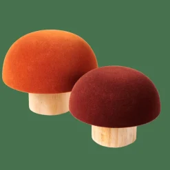 VELVET Champignon Naturel, Bordeaux, Multicolore