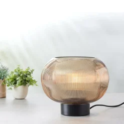 VINTO Lampe De Table Ambre Transparent