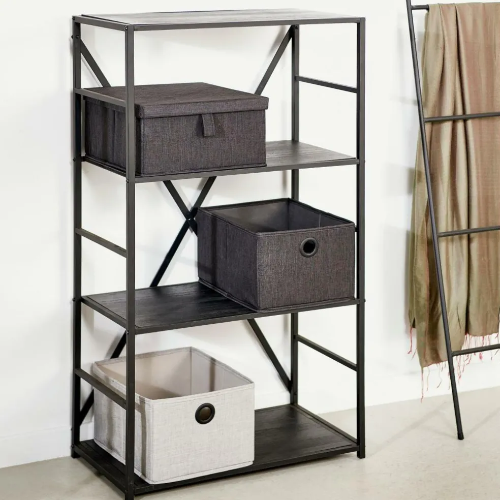 XAVIER Étagère Murale Noir