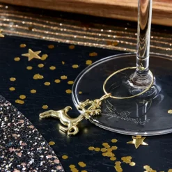 X-MAS GLAM Marque Verre Set De 6 Doré